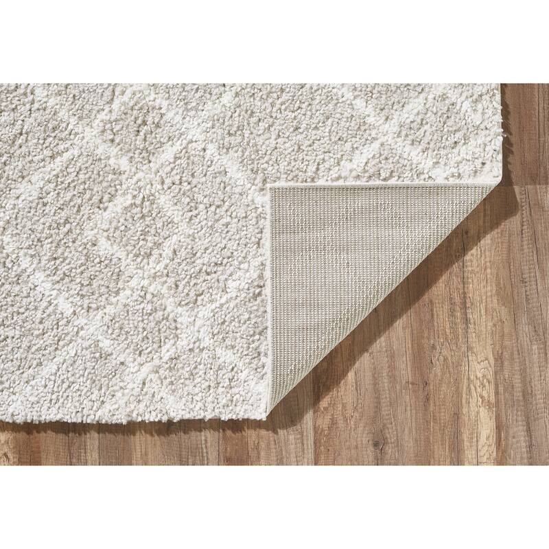 Pax Plush Diamond Trellis Shag Rug
