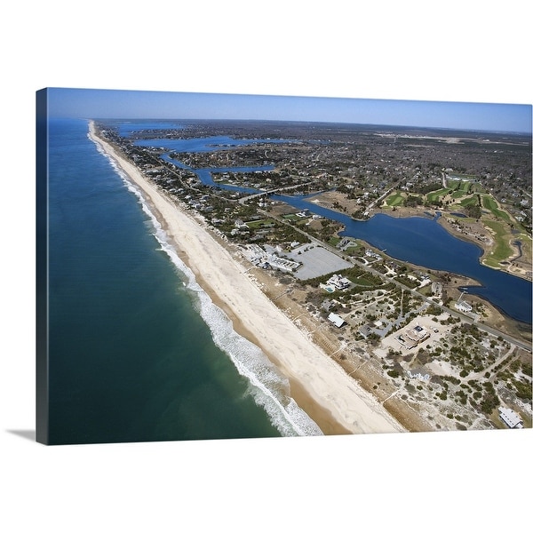 "Aerial view of The Hamptons, Long Island, New York" Canvas Wall Art