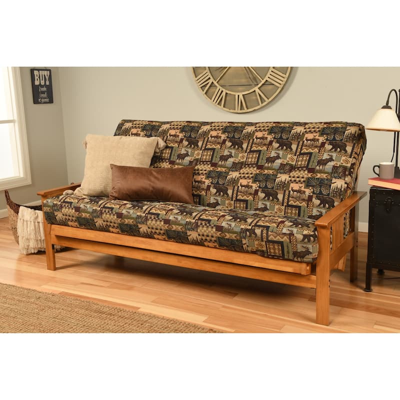 Somette Monterey Butternut Futon Set and Mattress - Peter's Cabin