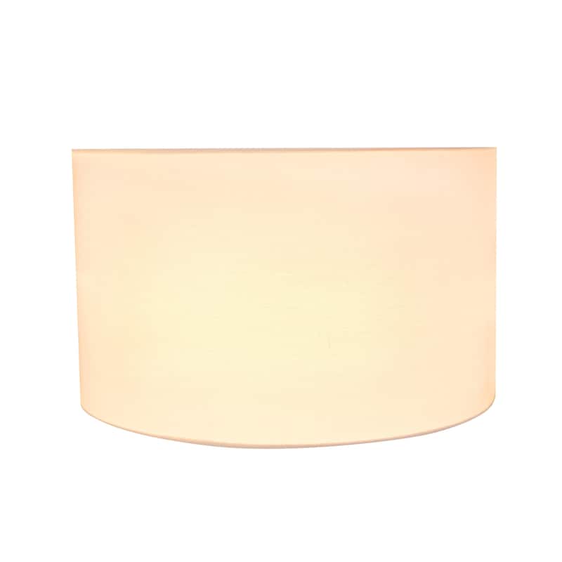 Aspen Creative Off White Drum (Cylinder) Shape UNO Construction Lamp Shade (17" x 17" x 10")