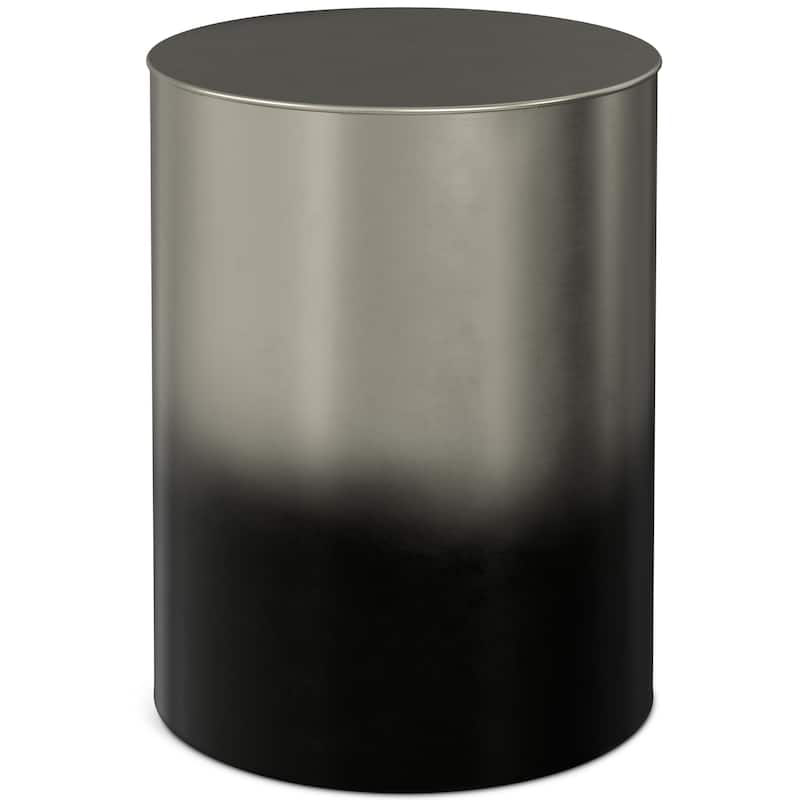 WYNDENHALL Lance Industrial 16 inch Wide Metal Cylinder Accent Table, Fully Assembled - 16"D x 16" W x 20.5" H