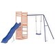 preview thumbnail 2 of 23, vidaXL Swing Set Outdoor Backyard Wooden Playground Equipment for Kids Age 3-8