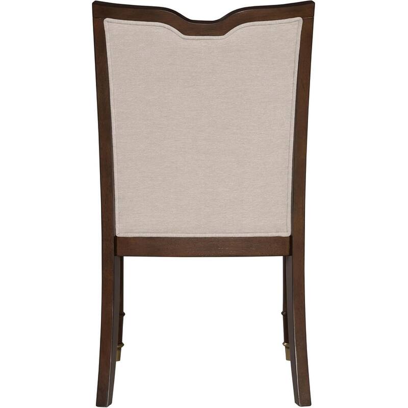 Upholstered Side Chairs Classic Dark Cherry Finish