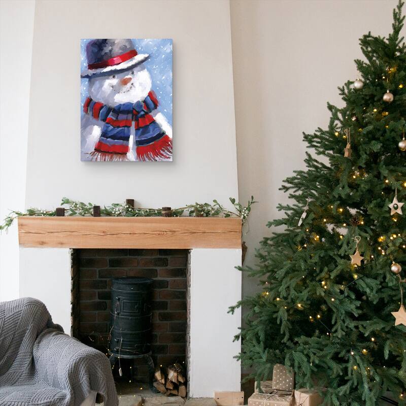 Snowman 13 by The Macneil Studio Canvas Art Print