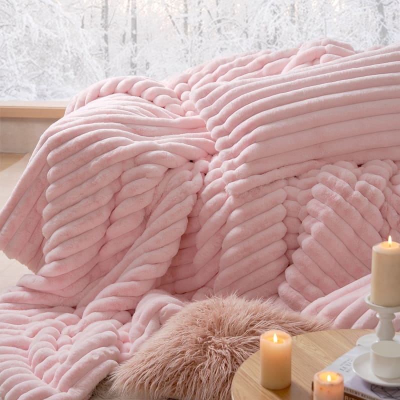 Roll Cakes Chunky Bunny - Coma Inducer® Oversized Comforter Set - Heavenly Pink