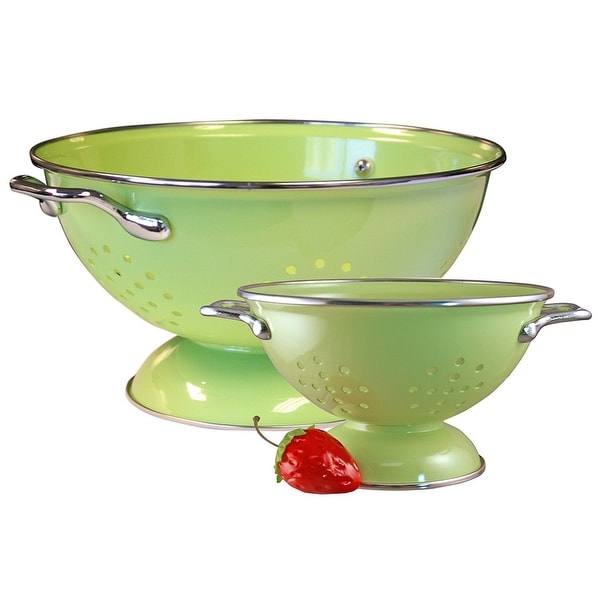 Reston Lloyd Colander Set, 1qt and 3qt, Lime
