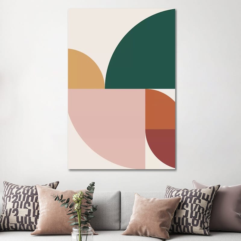 iCanvas "Abstract Geometric XI" by The Old Art Studio Canvas Print