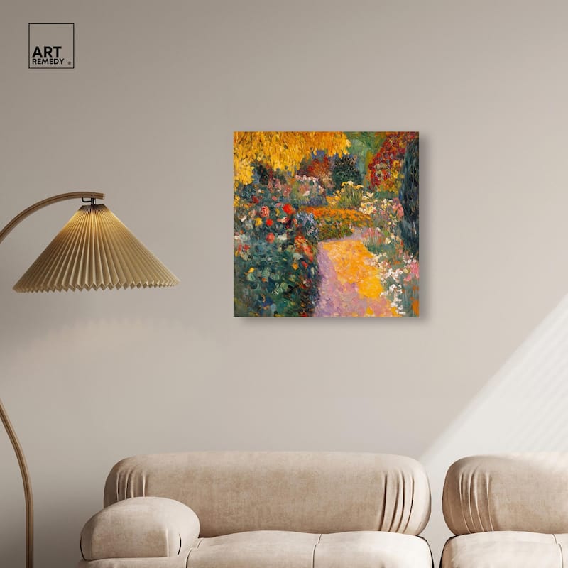 Sunlit Sanctuary Canvas by Art Remedy, Gallery Wrapped