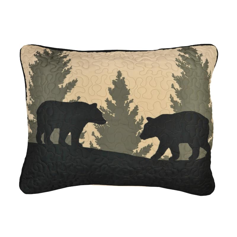 Donna Sharp Bear Walk Plaid Quilt or Sham - King sham