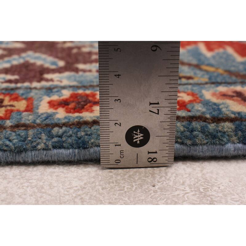 ECARPETGALLERY Hand-knotted Uzbek Ghazni Blue Wool Rug - 3'11 x 5'10