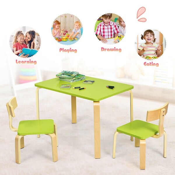 kids wooden art desk