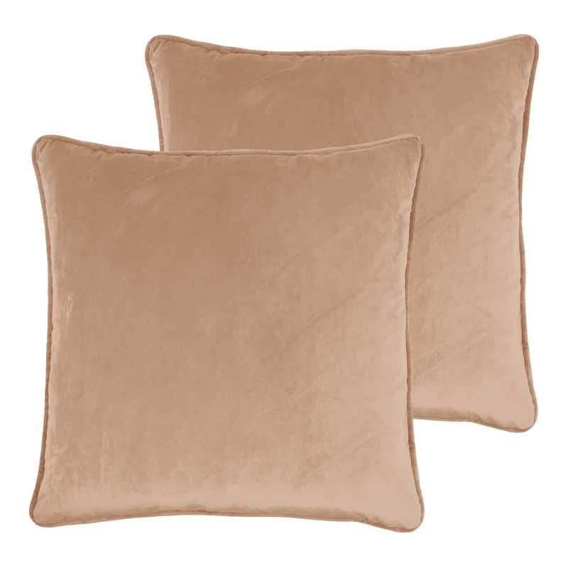 Sherry Kline Elite Velvet Corded Edge - Feather/Down Fill, Zippered, Set of 2 Pillows