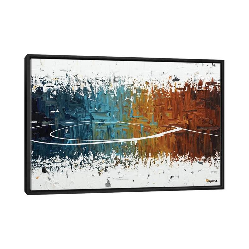iCanvas "Eye of the Beholder" by Carmen Guedez Framed Canvas Print - Black - 26x40