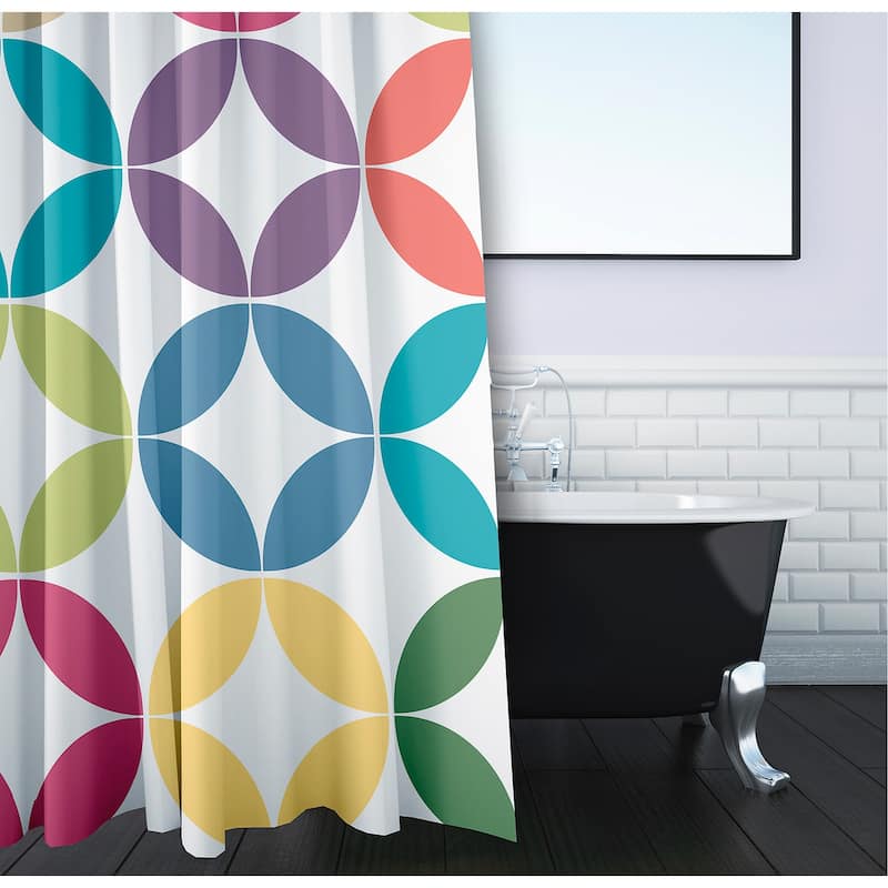Eye Opener Geometric Print Shower Curtain