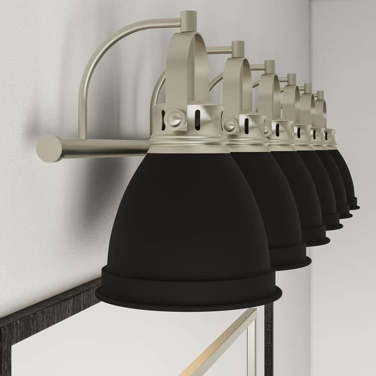 Acroma 6-light Modern Industrial Bathroom Vanity Lights - 52 inches