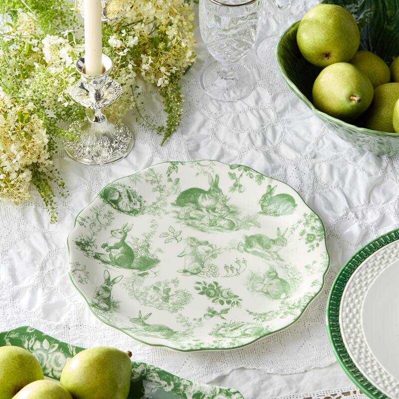 Certified International Le Jardin Round Platter 13" - 13"W x 13"D x 1.125"H