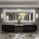 preview thumbnail 62 of 156, UL Certified Black Metal Framed LED Front Light and Backlit Anti-Fog Wall Bathroom/ Vanity Mirror