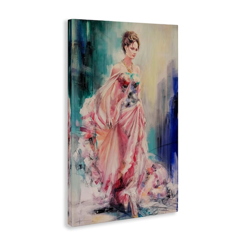 Stupell Sophisticated Woman in Dress Canvas Wall Art Design By Lucille Lee