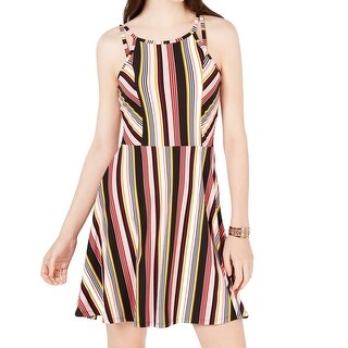 striped skater dress