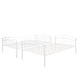 preview thumbnail 33 of 37, Convertible Twin Over Twin Bunk Bed with Guardrails and Ladder, Durable Steel Frame Bunk Bed, Divided into 2 Platform Beds