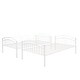 preview thumbnail 7 of 14, Twin Over Twin Steel Bunk Bed with Divisible Feature and Safety Guardrails
