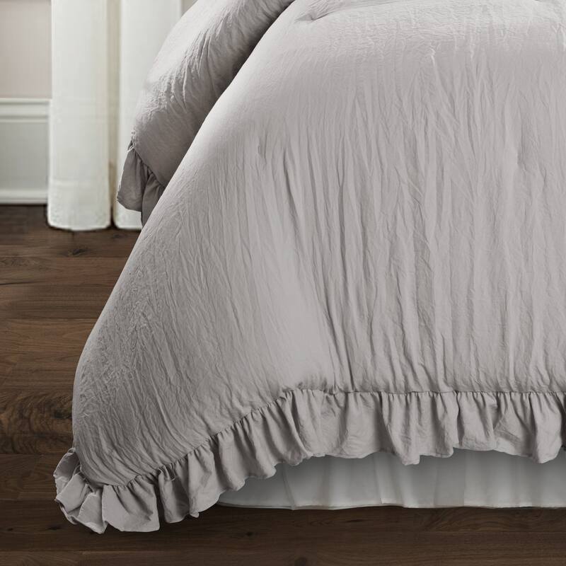 Lush Decor Reyna Ruffled Shabby-chic Comforter Set