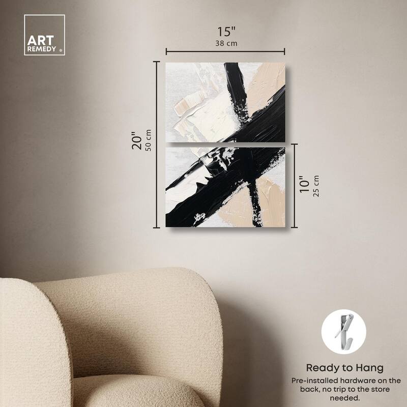 Graphic Impact II Canvas Set of 2 by Art Remedy, Gallery Wrapped