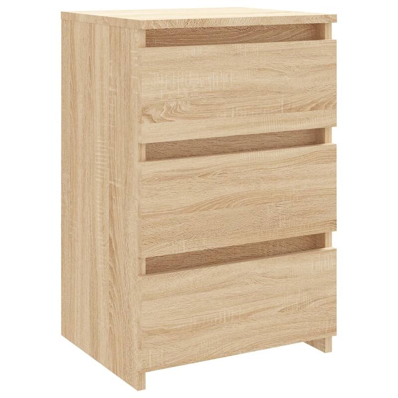 vidaXL Bed Cabinet Set of 2 Engineered Wood