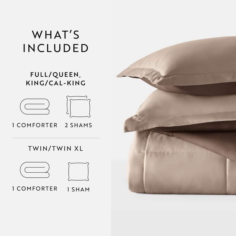 Soft Essentials All-season Down Alternative Reversible Lightweight Comforter Set