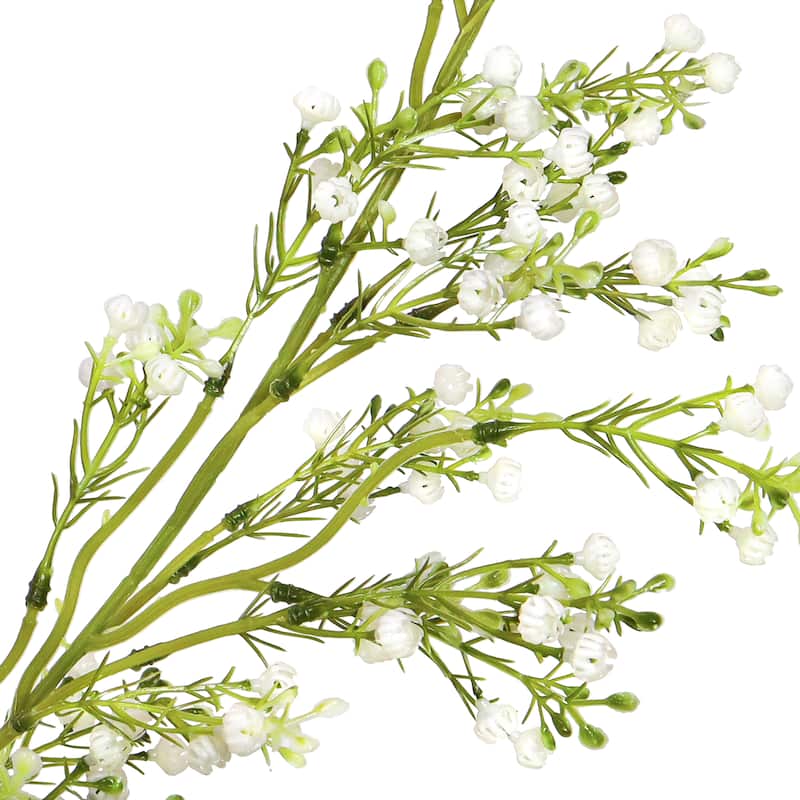 6.5ft Artificial Baby's Breath Gypsophila Leaf Vine Hanging Plant Greenery Foliage Garland - 78" L x 4" W x 4" DP