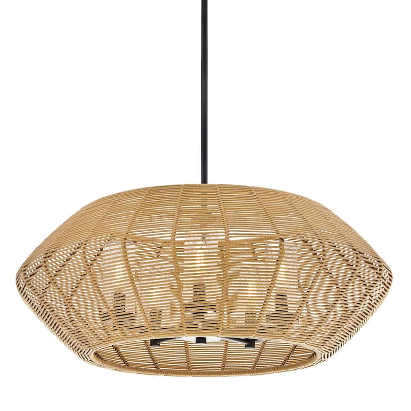Hinkley Lighting 10385 Luca 5 Light 28" Wide Lisa McDennon Open Air - Black / Camel