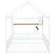 preview thumbnail 27 of 32, Metal Full Size Bed House Bed with Desk,Smart Storage and USB Ports,Kids Bed Design