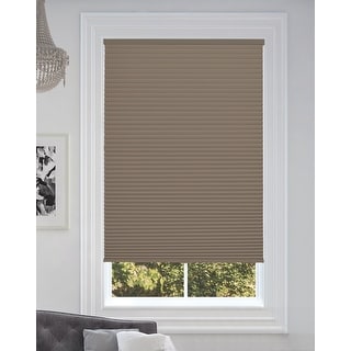 BlindsAvenue Cordless Blackout Cellular Honeycomb Shade, 9/16" Single Cell, Warm Cocoa