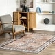 preview thumbnail 1 of 24, Nuloom Evelina Traditional SplashGuard Machine Washable Area Rug 6' x 9' - Light Orange - Rectangle