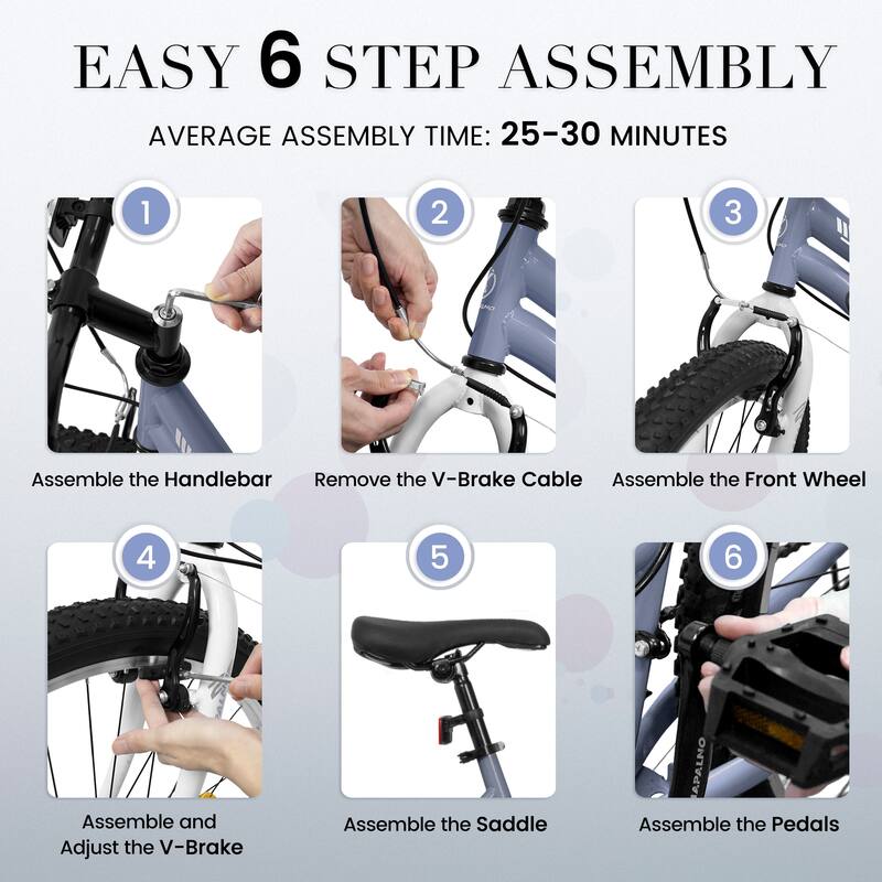 Unisex Mountain Bike - Carbon Steel Frame, Multiple Speeds, Dual V-Brake - 26