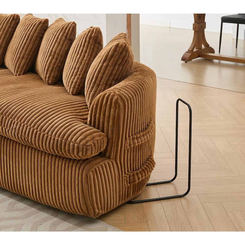 55" Velvet 2-Seater Sleeper Sofa with USB Ports & Storage Pockets