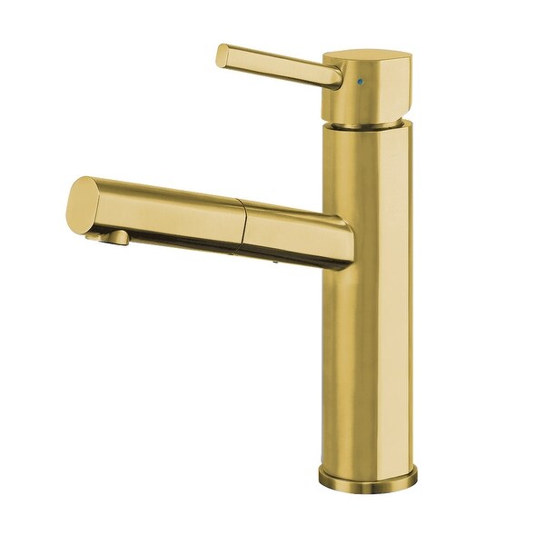 Whitehaus WHS1394-PSK Waterhaus Single Hole Pull Down Kitchen Faucet