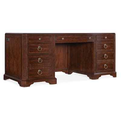 Hooker Furniture 6750-10563 Charleston 72" Cherry and Maple 9 Drawer