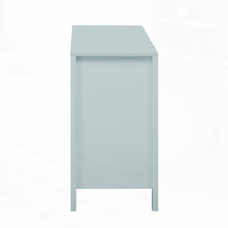 Storage Console Table with Metal Handles