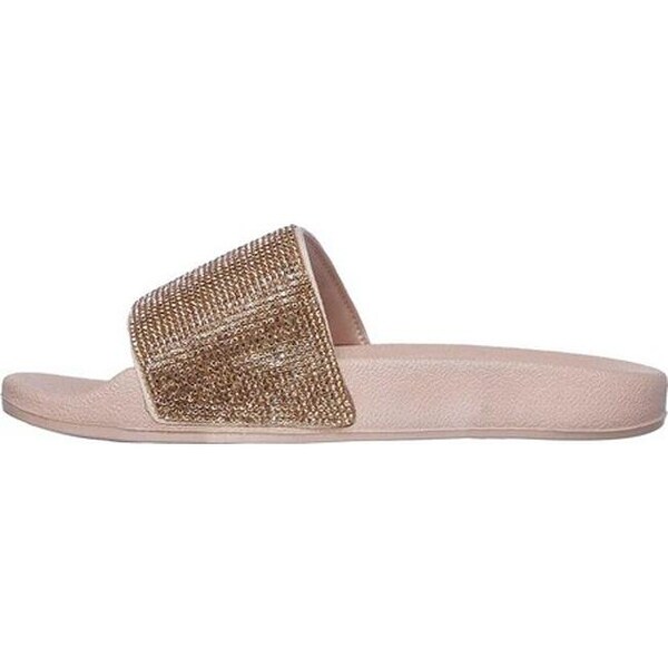 skechers rose gold flip flops