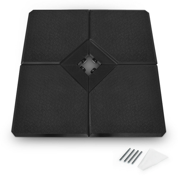 Shop Black Friday Deals On 4 Pcs 238lb Patio Cantilever Offset Umbrella Base Weight Stand On Sale Overstock 30751198