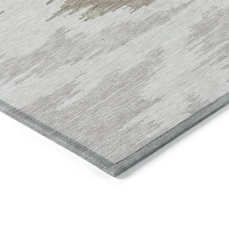 HomeRoots Abstract Transitional Rectangle Outdoor Rug