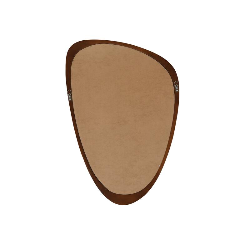 Irregular Solid Wood Frame Decorative Mirror