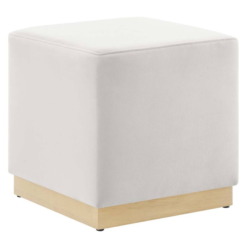 Tilden 17"/28" Square Performance Velvet Upholstered Ottoman