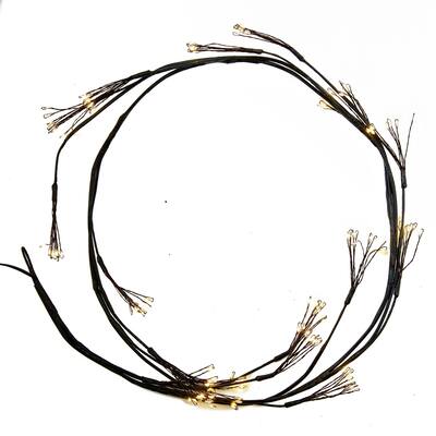 4Ft Twinkle LED Twig Garland - Multicolor Artificial Holiday Decor for Indoor Use - 47.24" H x 11.8" L x 11.8" W