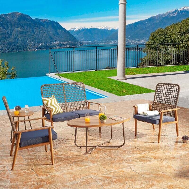 Mesh 5-Piece Outdoor Conversation Set