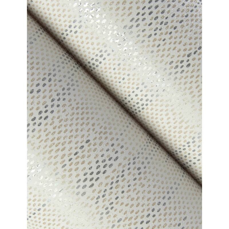 A-Street Prints Baris Silver Stipple Stripe Wallpaper