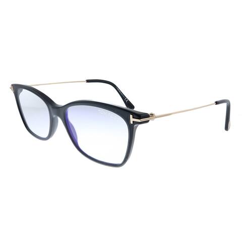 Tom Ford Womens Shiny Black Frame Eyeglasses 52mm