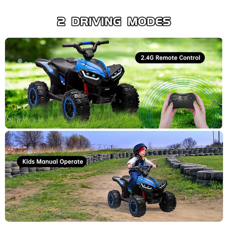 Kids ATV Ride on Toy 12V 4 Power Wheels for Kids