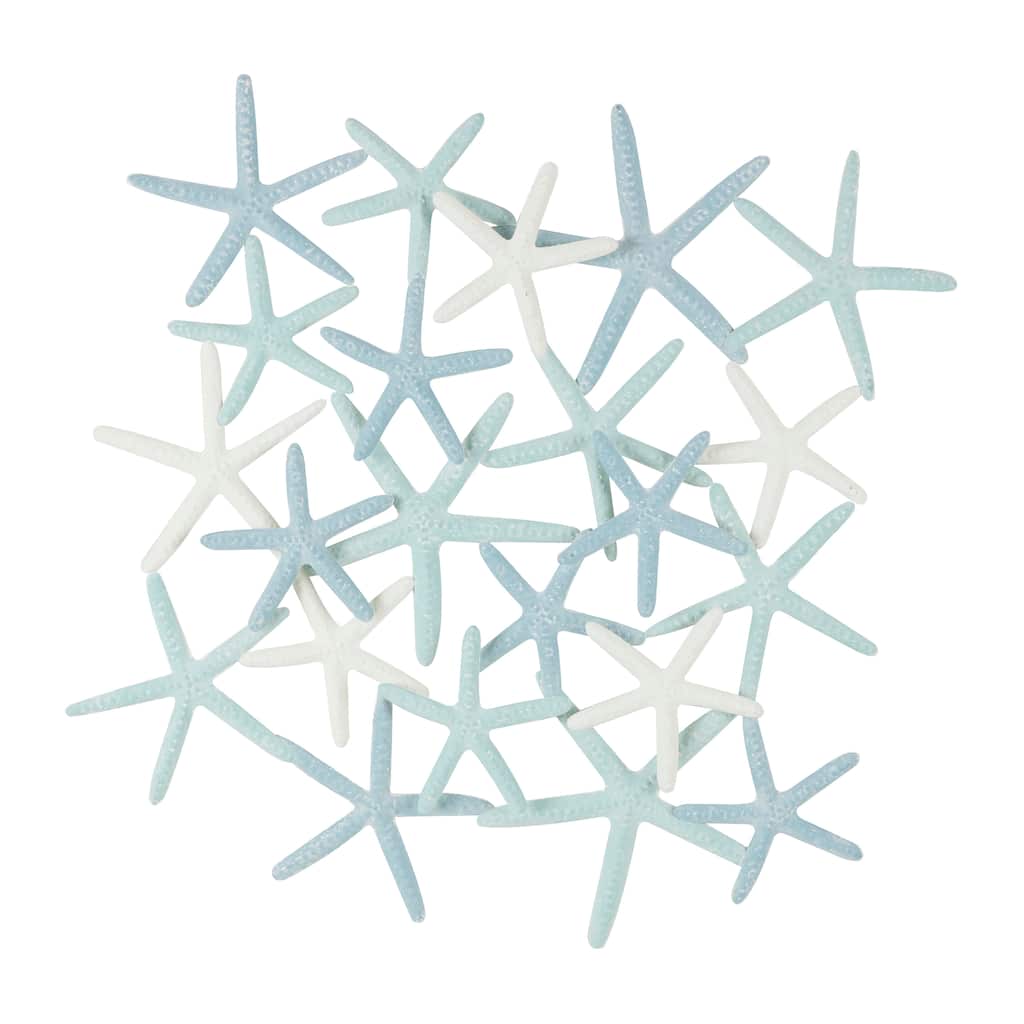 Metal Starfish Overlapping Wall Decor - Light Blue - Roche River Decor